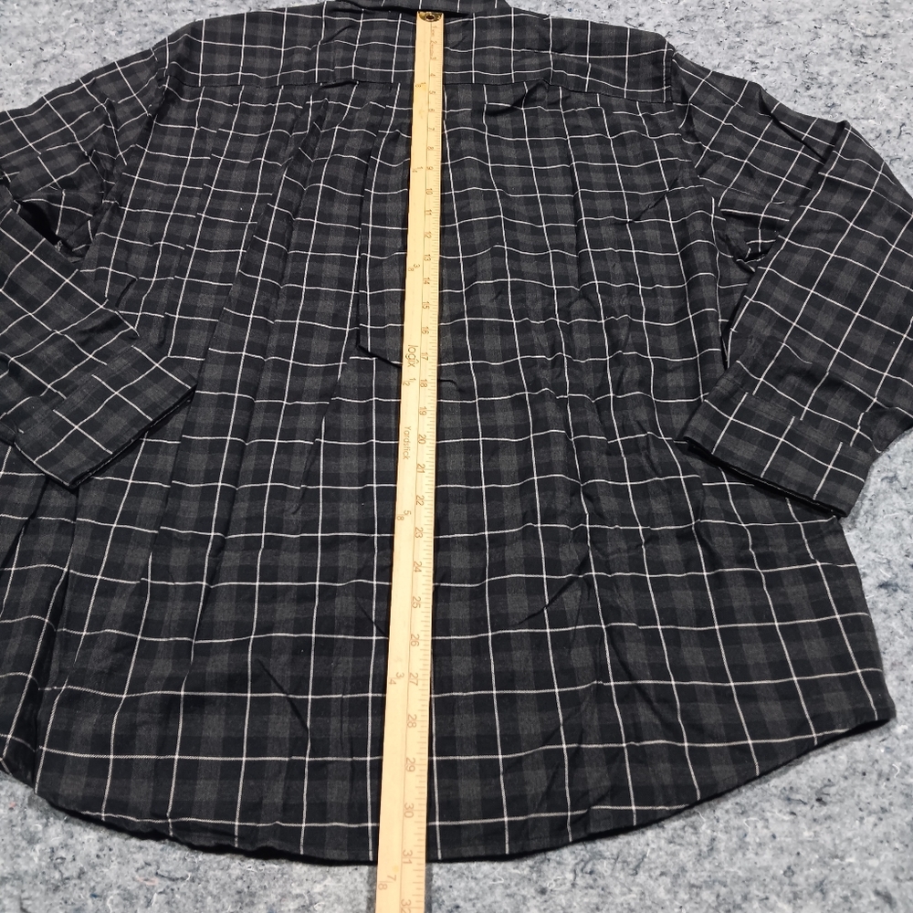 Pendleton Men's Dark Gray Plaid Button Down Shirt Size XL - Picture 7 of 10